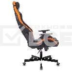 Кресло игровое Knight OUTRIDER черный/оранжевый ромбик эко.кожа с подголов. крестовина металл, фото7