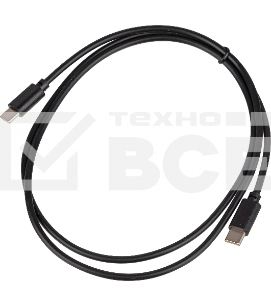 Кабель USB Type-C (m)-USB Type-C (m) 1м черный