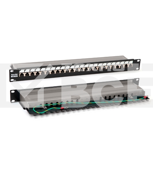 Монтажное оборудование Hyperline PP3-19-24-8P8C-C6-SH-110D Патч-панель 19