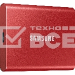 Накопитель SSD Samsung T7 MU-PC1T0R/WW, USB-C, 1Tb, 1.8