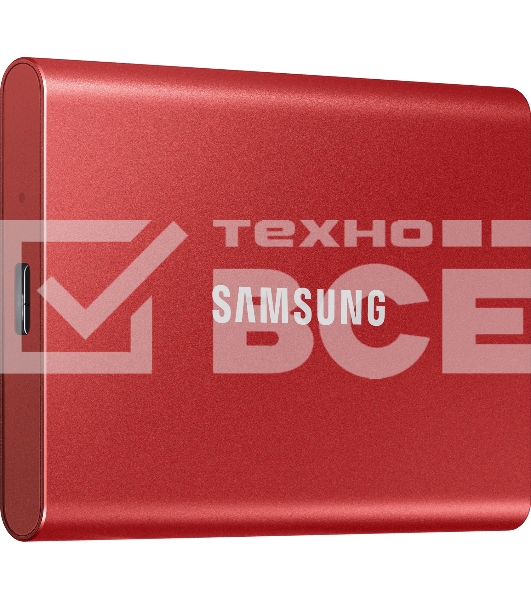 Накопитель SSD Samsung T7 MU-PC1T0R/WW, USB-C, 1Tb, 1.8