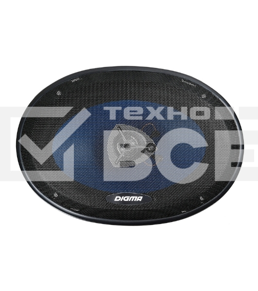 Колонки автомобильные Digma DCA-B693 300Вт 90дБ 4Ом 15x23см (6x9дюйм) (ком.:2кол.) коаксиальные трехполосные