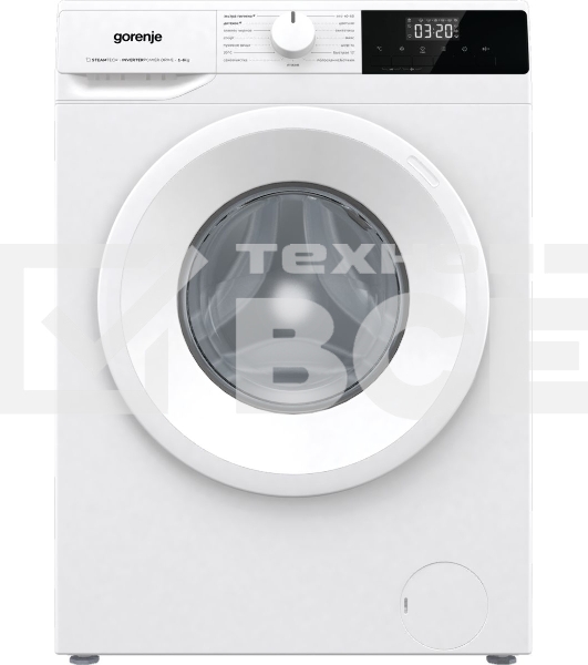 Стиральная машина Gorenje W1NHPI60SCS белый, загрузка фронтальная 6 кг, 1000 об/мин., класс: А