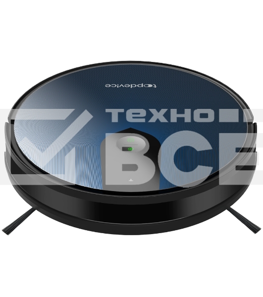 Робот-пылесос TopDevice TDSRC002_BK синий/черный, 35 Вт, 2600 мАч Li-Ion, уборка влажная/сухая, пылесборник контейнер 0.4 л