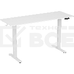 Стол для компьютера Cactus CS-EDL-WWT столешница ДСП, белый каркас белый, фото 1