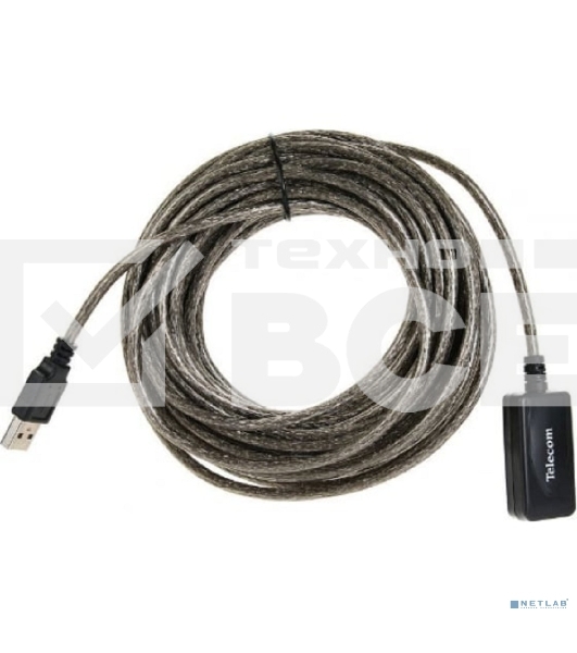 Кабель USB2.0-repeater, удлинительный активный <Am-->Af> 10м, Telecom <TUS7049-10M>