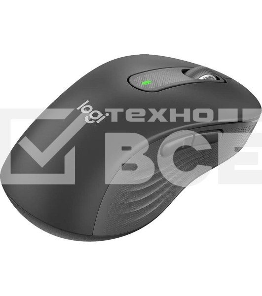 Мышь беспроводная Logitech Signature M650 L LEFT графитовый, 4000 dpi, радиоканал, Bluetooth, USB, кнопки - 5