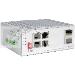 Коммутатор Unmanaged Industrial Switch 4x1000Base-T PoE, 2x1000Base-X SFP, PoE Budget 60W, Surge 4KV, -40 to 75°C, фото3