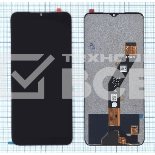 Дисплей (модуль) для Infinix Smart 7 (X6515), Tecno Spark Go 2023 в сборе с тачскрином черный