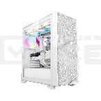 Компьютерный корпус PCCooler C3D510 WH ARGb, Tempered Glass Full Tower, White, TG, 0.7 SPCC, 3x120мм ARGb E-ATX, ATX, mATX, mITX 170/390/410мм 2x2.5