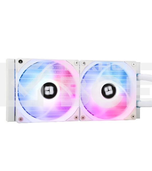 Водяное охлаждение для процессора Thermalright Aqua Elite 240 White ARGB V3 (240mm, White, ARGB/ Fans: 2x120mm, 66.17CFM, 25.6dBA, 1500RPM/ Pump height 53mm, 23dBA, 3300RPM, Rad thickness 27mm/ S: 1200, 1700, 1851, 2011, 2066, 115X, AM4, AM5)