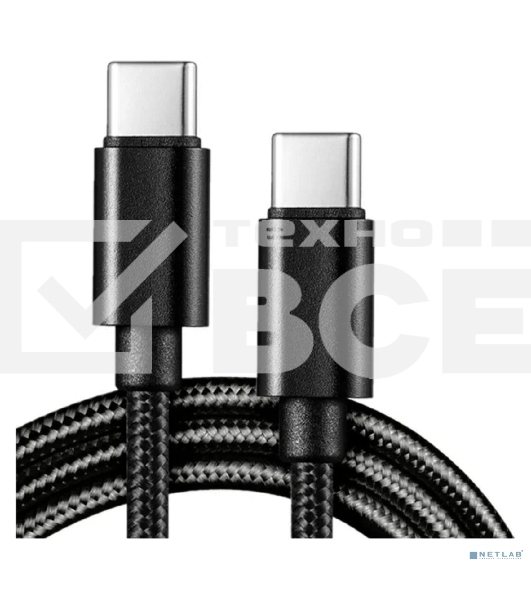 Кабель 5bites TC202-612B Type-C, CM-CM, 60W, 1.2M, черный