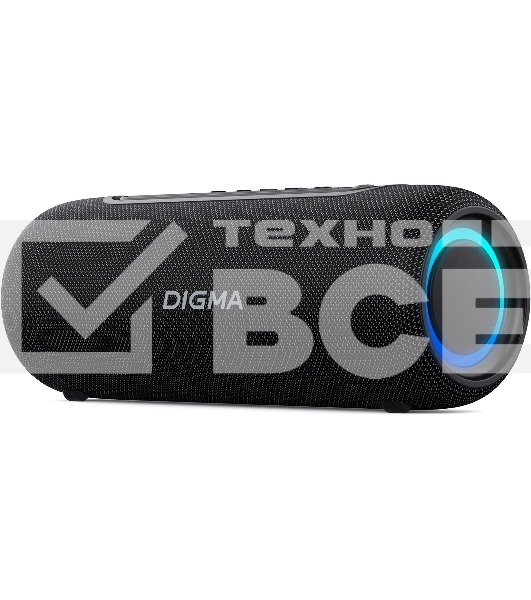 Колонка портатитвная Digma D-PS1524 черный 20W 2.0 BT 10м 2000mAh (PS1524B)