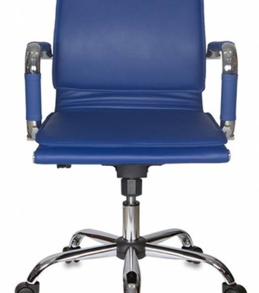 Кресло Бюрократ CH-993-Low/blue синий, экокожа