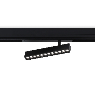 Управляемый светодиодный светильник для шинопровода Magnetic Ambrella light GL1342 BK черный IP20 12W 3000K-6400K 220V 24° 232*25*112 (Без ПДУ)