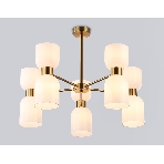 Люстра Ambrella light LH56093/10 BS/FR латунь/белый матовый E14*10 max 40W D700*510, фото7