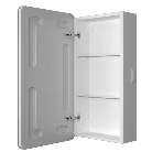 Зеркальный шкаф Bau Stil 40х80, LED подсветка, сенсор, плавное закрывание, оборачиваемый, фото 1