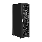 Шкаф телекоммуникационный 19' напольный 42U ExeGate EC-FS-42U.600.1000.V.V.BLACK (19”, 42U, 600x1000x2054mm (ШхГхВ), передняя и задняя двери перфорированные, съемные боковые панели, пыле- и влагозащита IP20, встроенный вентиляционный модуль, 1 полка в комплекте, черный RAL 9004, 3 коробки), фото16