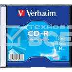 Диск CD-R Verbatim 700Mb 52x Slim case (1шт) (43347), фото3