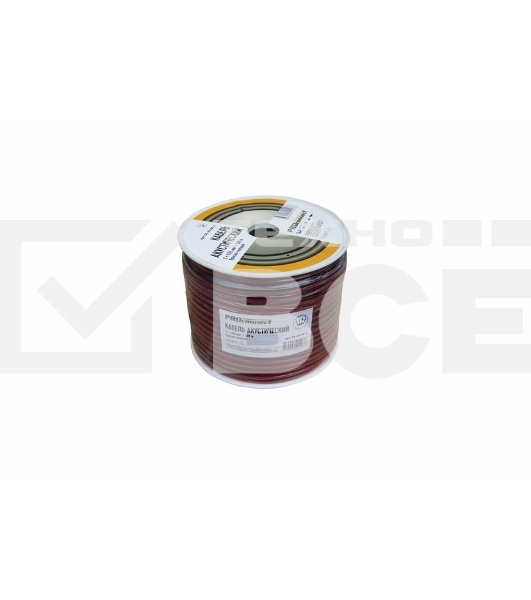 Кабель акустический Proconnect 01-6106-6, 2х1.50 мм2, красно-черный, 100 м.
