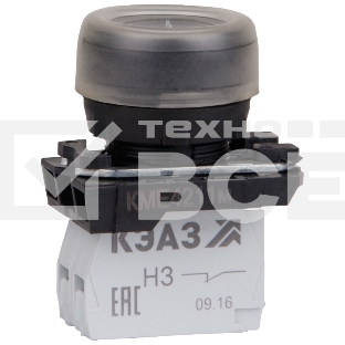 Кнопка КМЕ 4211м 1но+1нз цилиндр IP65 черн. КЭАЗ 248243
