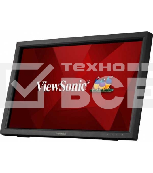 Монитор 21.5' ViewSonic TD2223 VA 1920x1080, 75 Гц, 6.5 мс, 16:9, 250 кд/м², VGA, DVI-D, HDMI 1.4, DP, USB Hub (2×USB 2.0), 3.5 Jack, аудиовход, динамики (2×2 Вт), сенсорный экран (IR Touch), черный