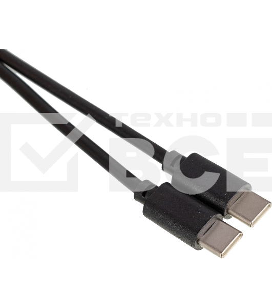 Кабель USB Type-C (m)-USB Type-C (m) 1м черный