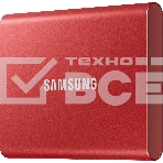 Накопитель SSD Samsung T7 MU-PC1T0R/WW, USB-C, 1Tb, 1.8