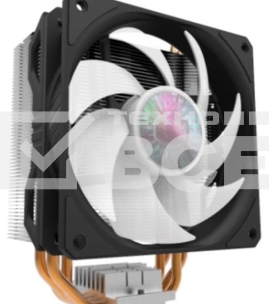 Кулер для процессора Cooler Master Hyper 212 ARGB черный, 120 мм, алюминий/медь, 1800 об/мин, 27 дБ, 4 pin, 150 Вт, 157 мм