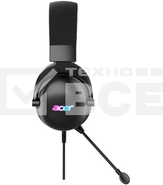 Наушники с микрофоном Acer AHW122 черный 2.1м мониторные USB оголовье (ZL.HDSCC.01U)