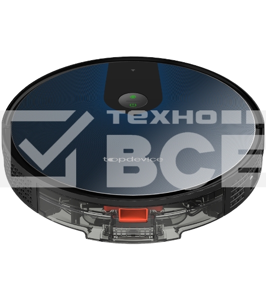 Робот-пылесос TopDevice TDSRC002_BK синий/черный, 35 Вт, 2600 мАч Li-Ion, уборка влажная/сухая, пылесборник контейнер 0.4 л