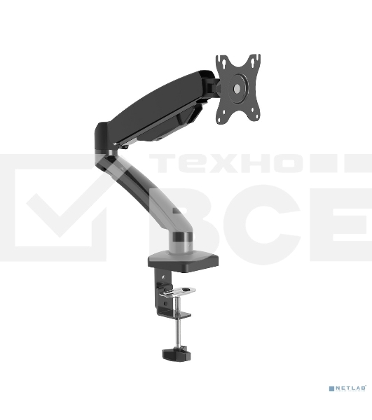 Настольное крепление Wize WDA1-32 для одного монитора 14'-32', газовая пружина, VESA 75x75, 100x100, черный