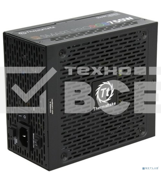 Блок питания Thermaltake Smart Pro RGB (PS-SPR-0750FPCBEU-R), 750Вт, 80 PLUS Bronze, 140мм, модульный, черный