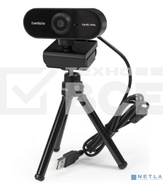 Веб-камера ExeGate Stream C925 Wide FullHD T-Tripod
