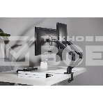 Кронштейн для мониторов Ultramounts UM729 черный 17'-27' макс.7кг крепление к столешнице поворот и наклон, фото22