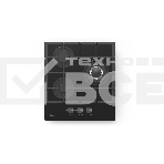 Газовая варочная панель Evelux HEG 425 BG Hi-Tech, 45 см, 3 конфорки, WOK-конфорка, чугунные решетки, газ-контроль, электроподжиг, механическое управление, цвет черный, фото2