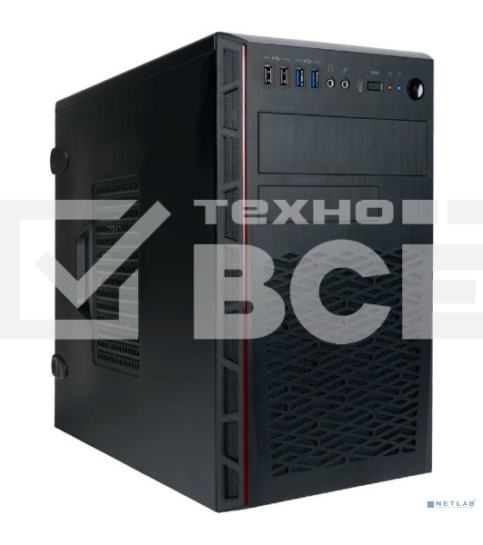 Компьютерный корпус IN WIN 6196819 MiniTower mATX 12 Вт Цвет черный EMR065/6196819