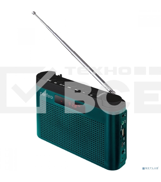 Радиоприемник Perfeo цифровой ТАЙГА FM+ 66-108МГц/MP3/встроенный аккум,USB/морской синий (I170BL) PF_C4942