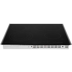 Встраиваемая электрическая панель Samsung NZ64T3536DK/WT 59 x 50.5 x 5.2 см., электронное управление, 15 степеней мощности, автоматическое отключение, защита от детей, блокировка управления, дисплей, 4 конфорки, 2 с зоной расширения, рамка из нержавеющей стали, корпуса черный, фото4
