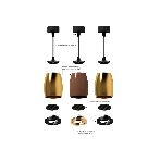 Корпус светильника C1124 SCF кофе песок D70*60*H100mm MR16 GU5.3, фото7