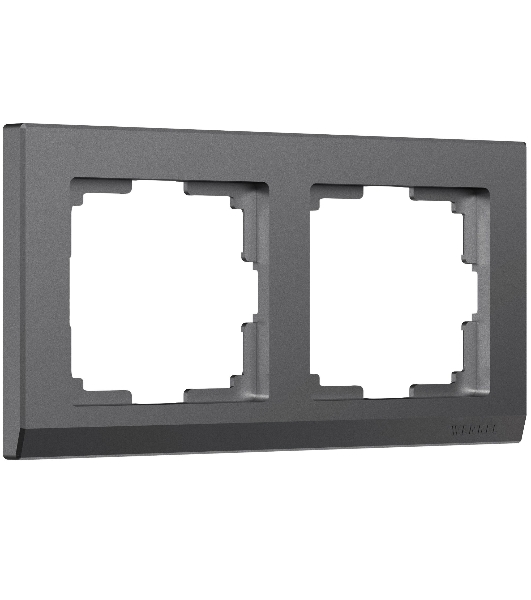 Рамка на 2 поста WERKEL Stark (графит матовый) W0021864