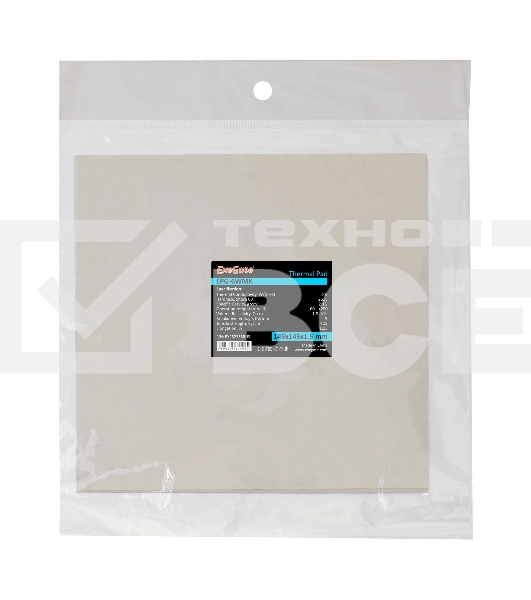 Термопрокладка ExeGate EPG-6WMK, 145x145x1.5 mm