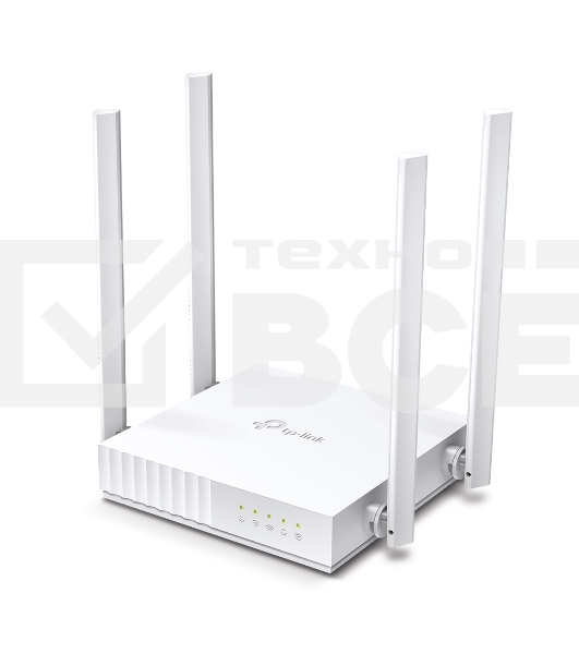 Роутер беспроводной TP-Link Archer C24 AC750 10/100BASE-TX белый