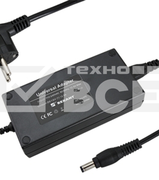Источник питания 110-220 V AC/12 V DC 12,5 А 150 W с DC разъемом подключения 5.5х2.1, без влагозащиты (IP23)