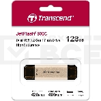 Флеш диск Transcend USB 128GB, JETFLASH USB3.2, TLC, High Speed, Type-C и Type A (420/400 МБ/с), фото2