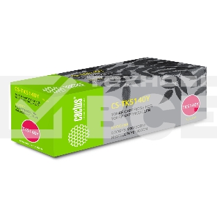 Картридж лазерный Cactus CS-TK5140Y желтый (5000 стр.) для Kyocera Mita M6030cdn/M6530cdn/P6130cdn Ecosys