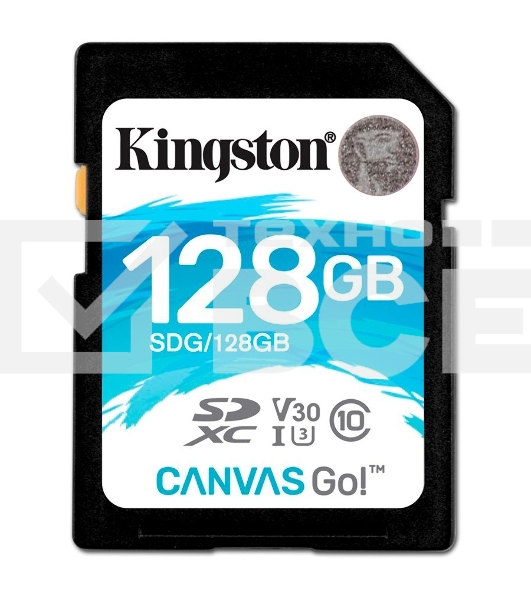 Флеш карта SDXC 128Gb Class10 Kingston SDG/128GB Canvas Go