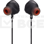 Наушники JBL Quantum 50 (накладные), черный Сопротивление 16 Ом, силиконовые вкладыши трех размеров, вес 21.5г, цвет черный, фото 1