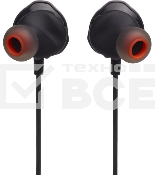 Наушники JBL Quantum 50 (накладные), черный Сопротивление 16 Ом, силиконовые вкладыши трех размеров, вес 21.5г, цвет черный