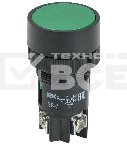 Кнопка SB-7 Пуск зел. ИЭК BBT40-SB7-K06